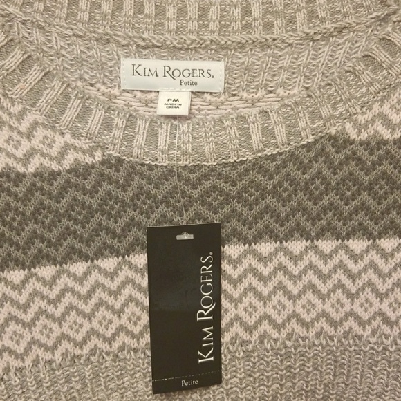 NWT Kim Rogers sweater size PM - Picture 2 of 5
